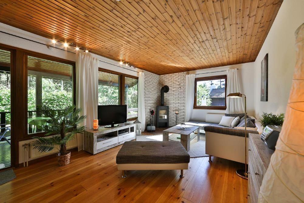 Waldsee-Ferienhaus-Mit-Kamin-W-Lan Clausthal-Zellerfeld Bagian luar foto